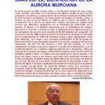 IN MEMORIAM DE OCTAVIO DE JUAN LÓPEZ, BIENHECHOR DE LA AURORA MURCIANA